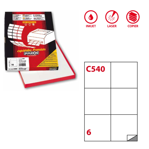 MARKIN CF600 ETICHETTE 105X99 210C540